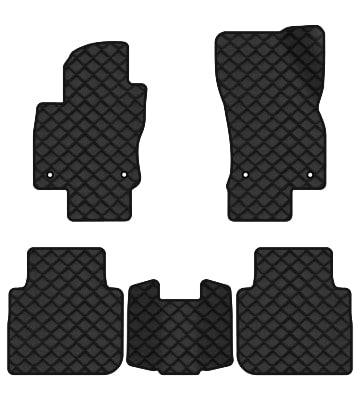 Коврики из экокожи в салон авто EVAtech ECO для Tiguan Allspace 5 seats Volkswagen 2016-2020 1 поколение SUV USA (VW13965CJ5AV4BBB)