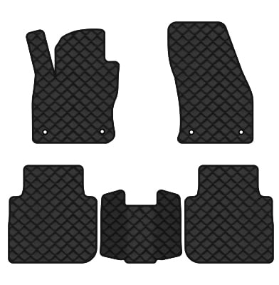 Коврики из экокожи в салон авто EVAtech ECO для Tiguan Allspace 5 seats Volkswagen 2016-2020 1 поколение SUV USA (VW13965CQ5AV4BBB)