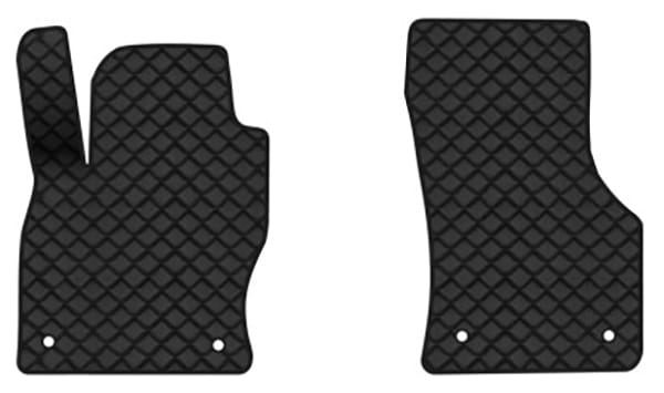 Коврики из экокожи в салон авто передние EVAtech ECO для Golf (VII) Volkswagen 2012-2020 7 поколение Htb USA VW14517AR2AV4BBB