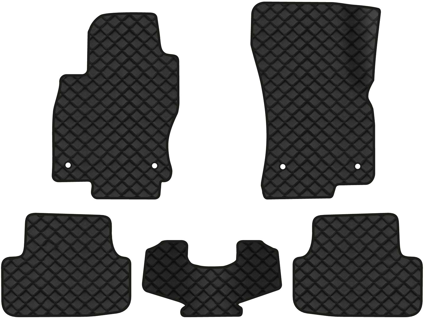 Коврики из экокожи в салон авто EVAtech ECO для Golf (VII) Volkswagen 2012-2020 7 поколение Htb USA (VW14517CJ5AV4BBB)