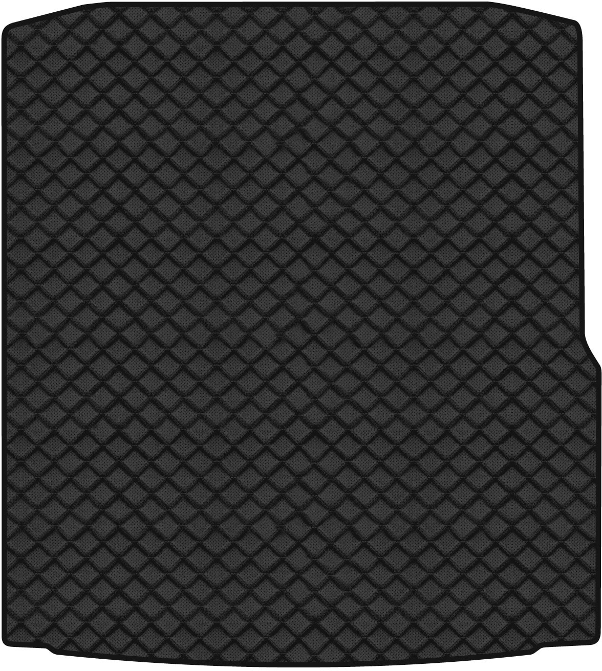 Килимок з екошкіри в багажник авто EVAtech для Passat NMS Restyling Volkswagen 2015-2019 1 покоління Sedan USA (VW1696B1BBLB)