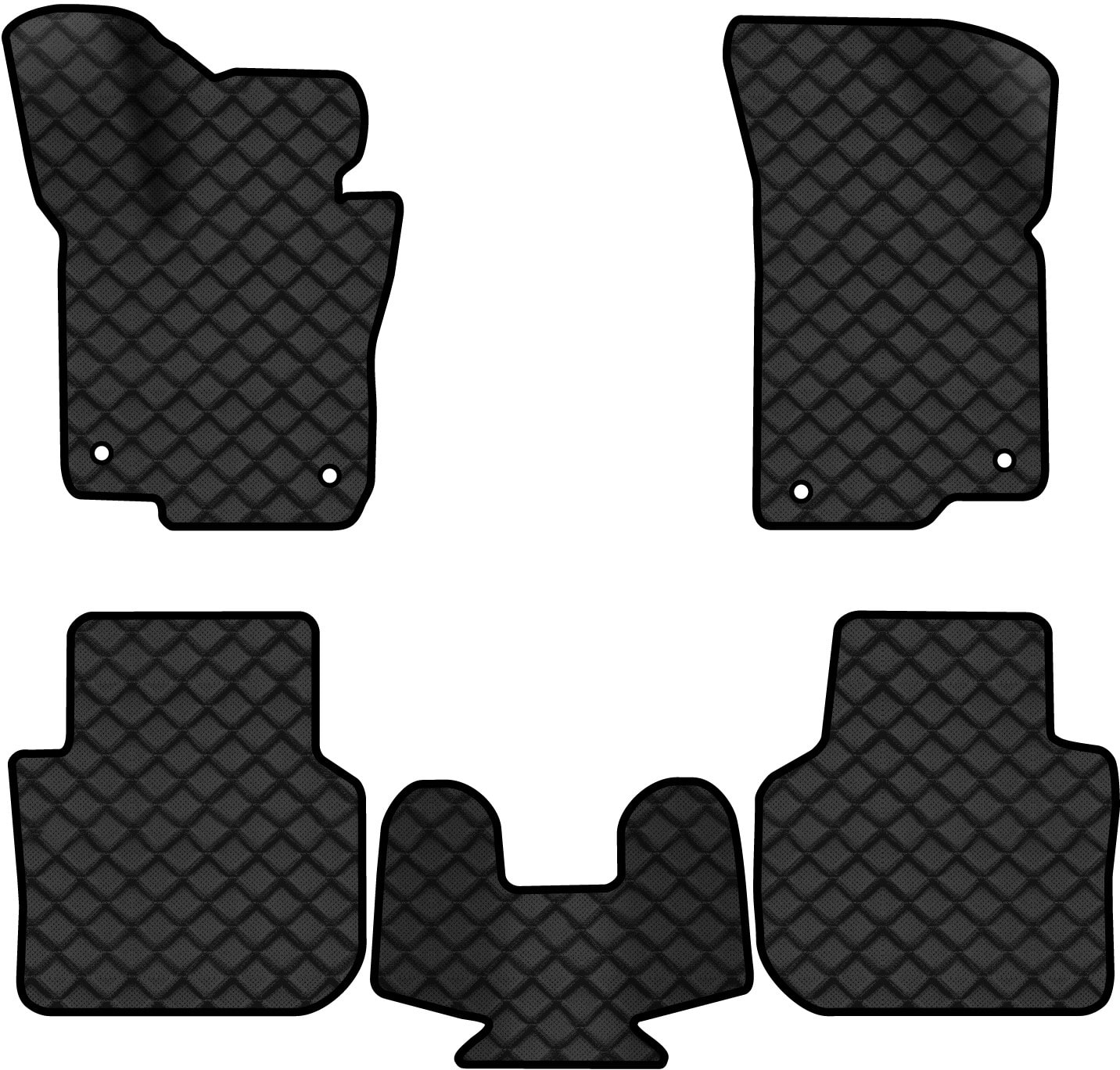 Коврики из экокожи в салон авто EVAtech ECO для Passat NMS Restyling Volkswagen 2015-2019 1 поколение Sedan USA (VW1696CO5AV4BBLB)