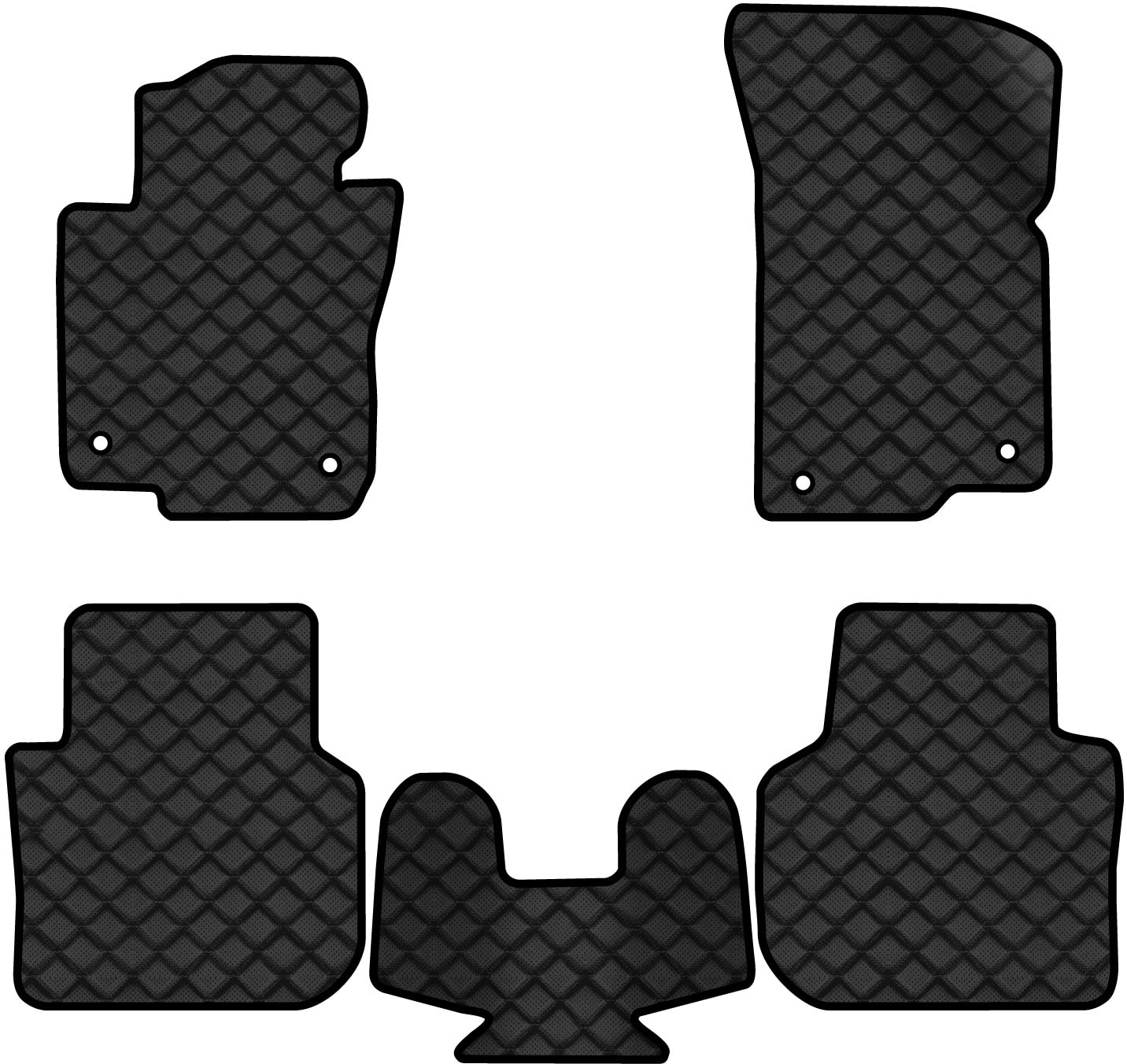 Коврики из экокожи в салон авто EVAtech ECO для Passat NMS Restyling Volkswagen 2015-2019 1 поколение Sedan USA (VW1696CP5AV4BBLB)