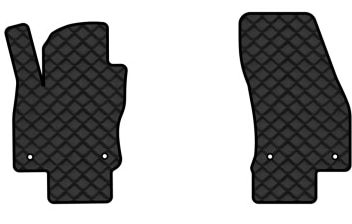 Килимки з екошкіри в салон авто передні EVAtech ECO для Tiguan Allspace 7 seats Volkswagen 2016-2020 1 покоління SUV USA VW1727AK2AV4BBLB