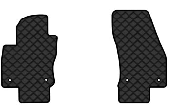 Килимки з екошкіри в салон авто передні EVAtech ECO для Tiguan Allspace 7 seats Volkswagen 2016-2020 1 покоління SUV USA VW1727AL2AV4BBLB