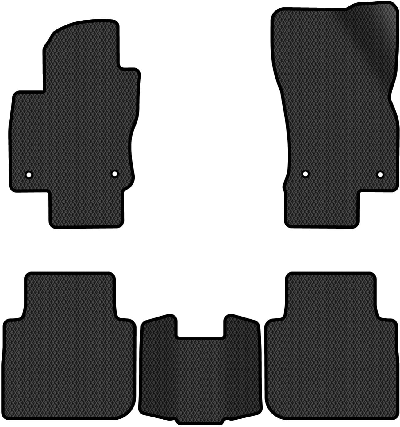 EVA килимки в салон авто EVAtech для Tiguan Allspace 7 seats Volkswagen 2016-2020 1 покоління SUV USA (VW1727CJ5AV4RBB)