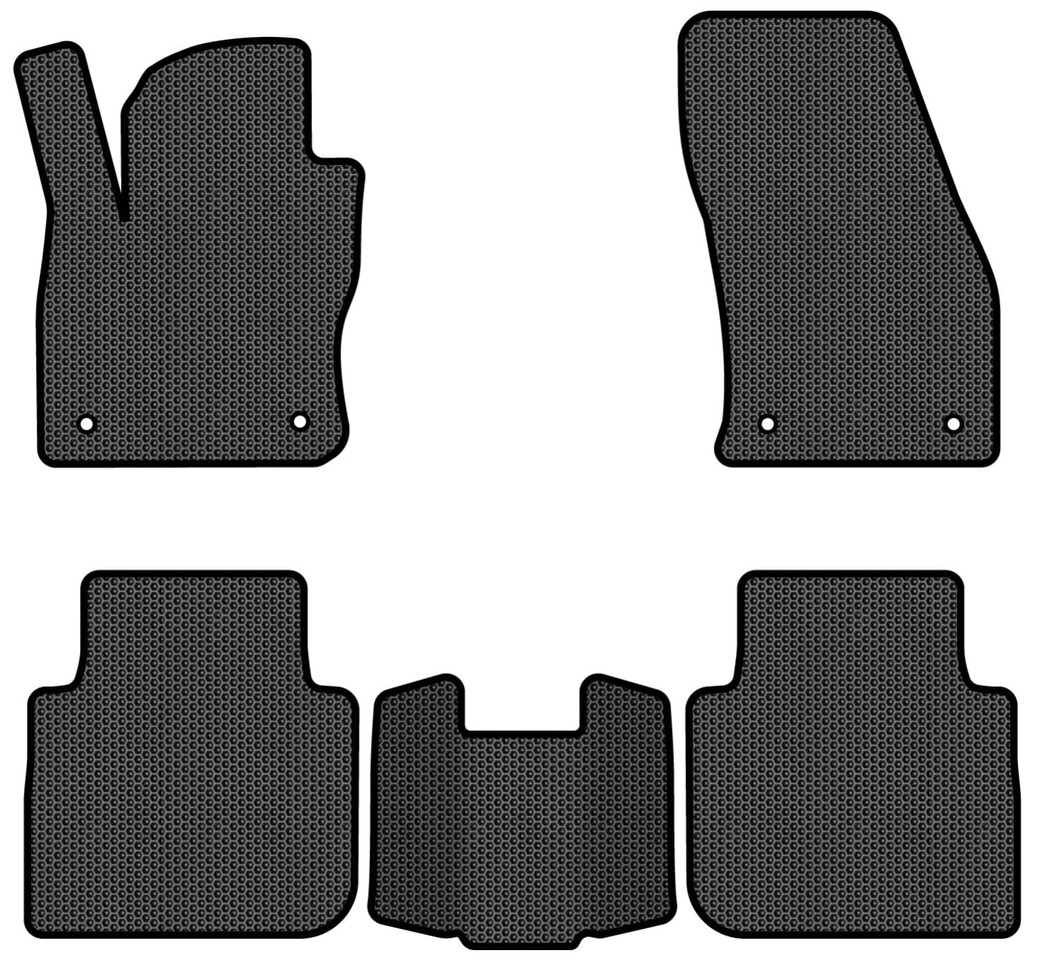 EVA коврики в салон авто EVAtech для Tiguan Allspace 7 seats Volkswagen 2016-2020 1 поколение SUV USA (VW1727CR5AV4SBB)