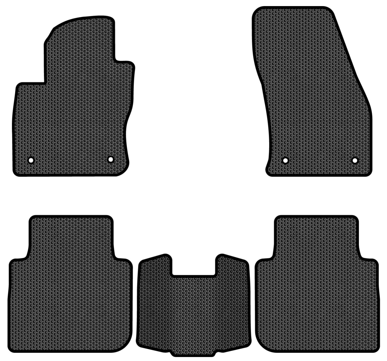 EVA коврики в салон авто EVAtech для Tiguan Allspace 7 seats Volkswagen 2016-2020 1 поколение SUV USA (VW1727CS5AV4SBB)