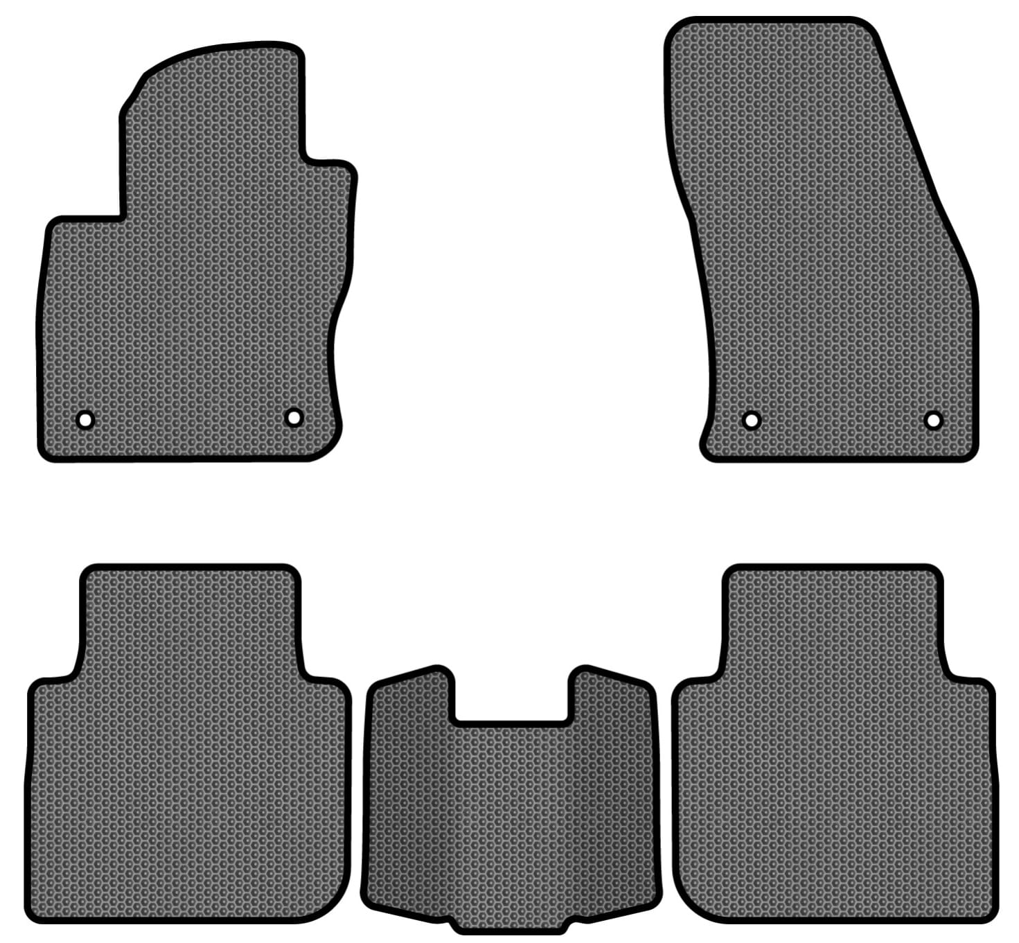 EVA коврики в салон авто EVAtech для Tiguan Allspace 7 seats Volkswagen 2016-2020 1 поколение SUV USA (VW1727CS5AV4SGB)
