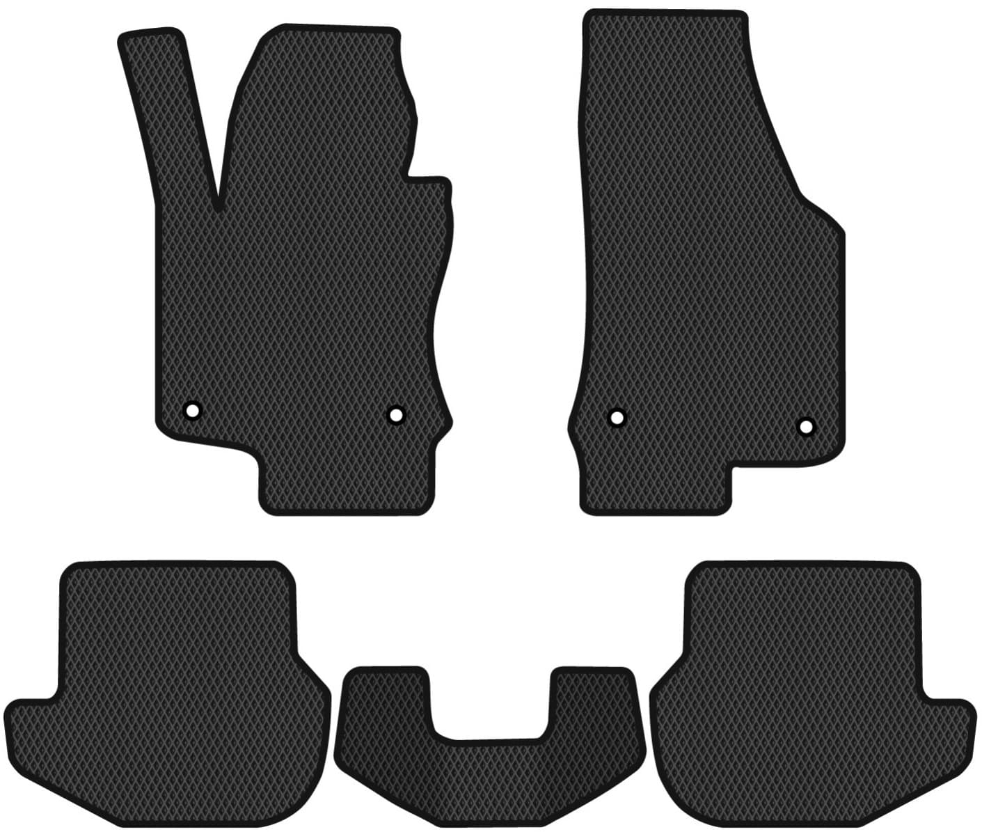 EVA коврики в салон авто EVAtech для Eos Volkswagen 2006-2015 1 поколение Cabrio USA VW1810CV5AV4RBB