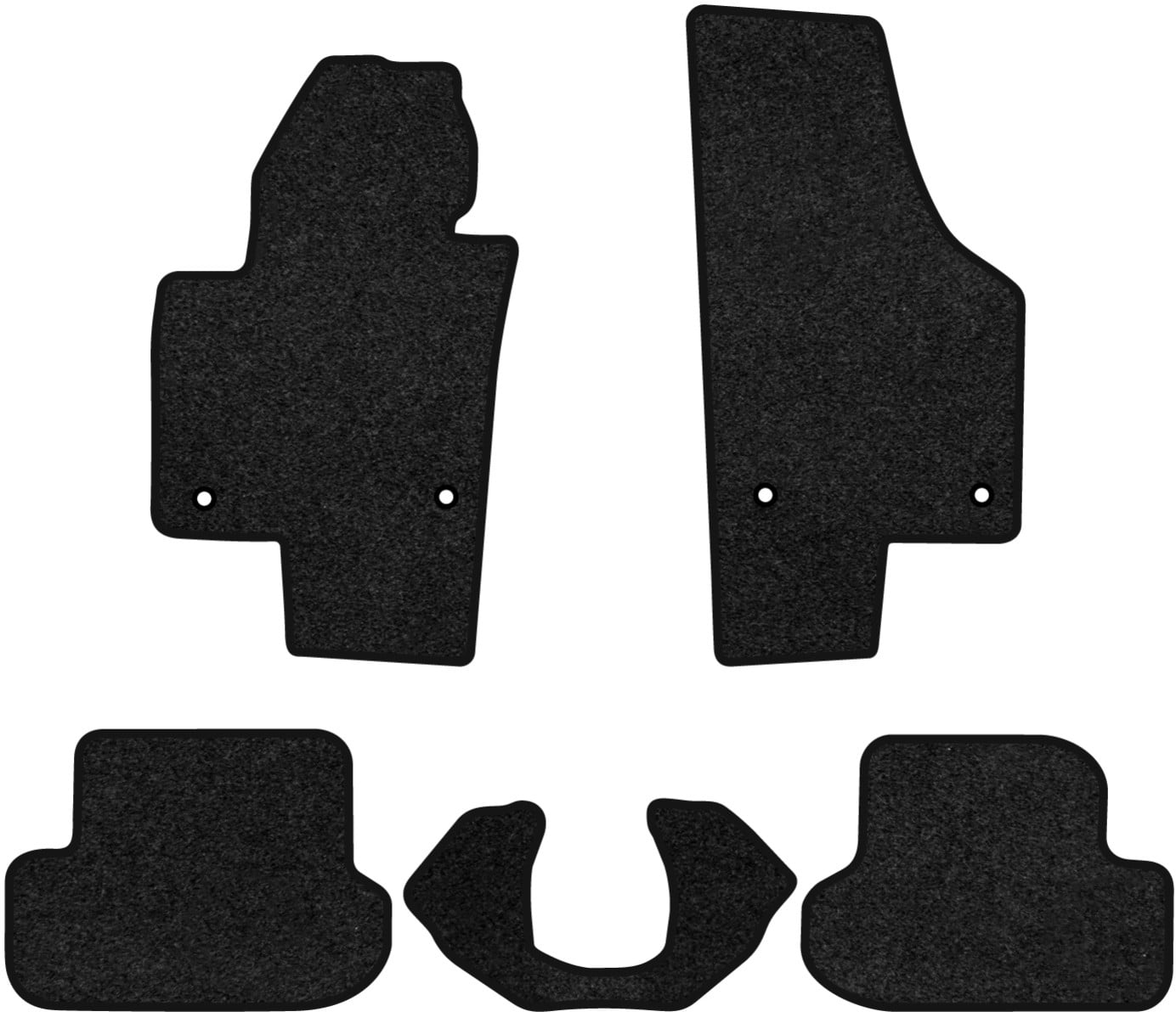 Коврики ворсовые в салон авто EVAtech Premium для Volkswagen Beetle 2011-2019 2 поколение Htb EU черный кант (VW1811CM5AV4VPB)