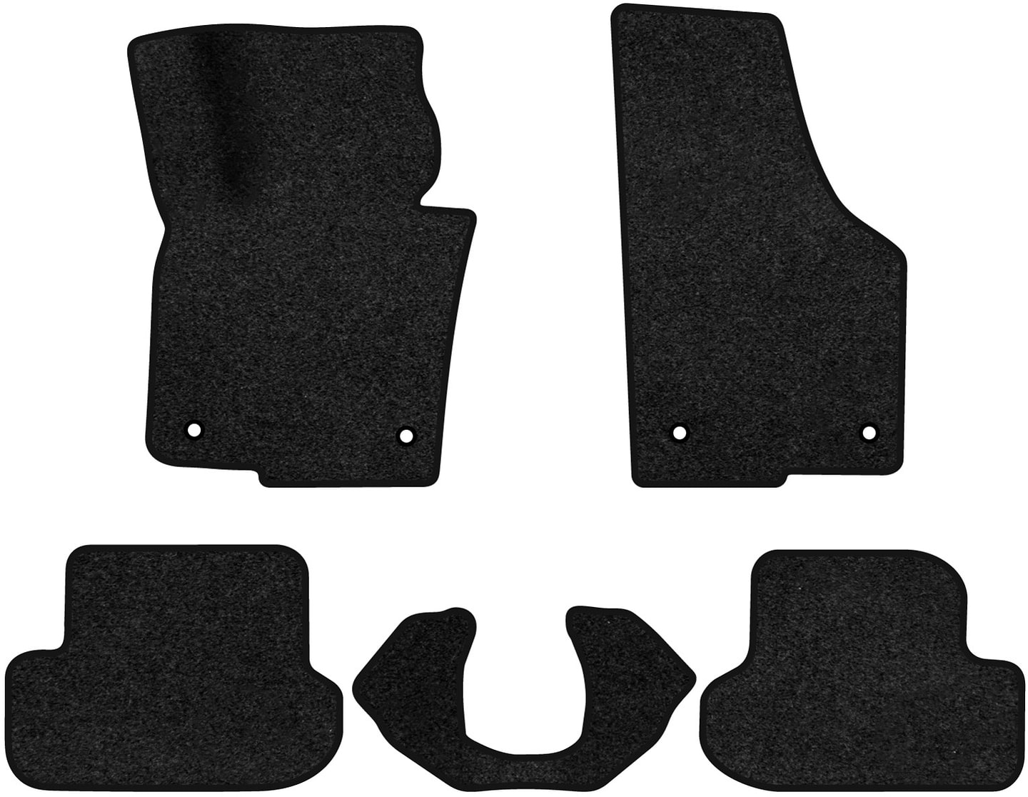 Коврики ворсовые в салон авто EVAtech Premium для Volkswagen Beetle 2011-2019 2 поколение Htb EU черный кант (VW1811CQ5AV4VPB)