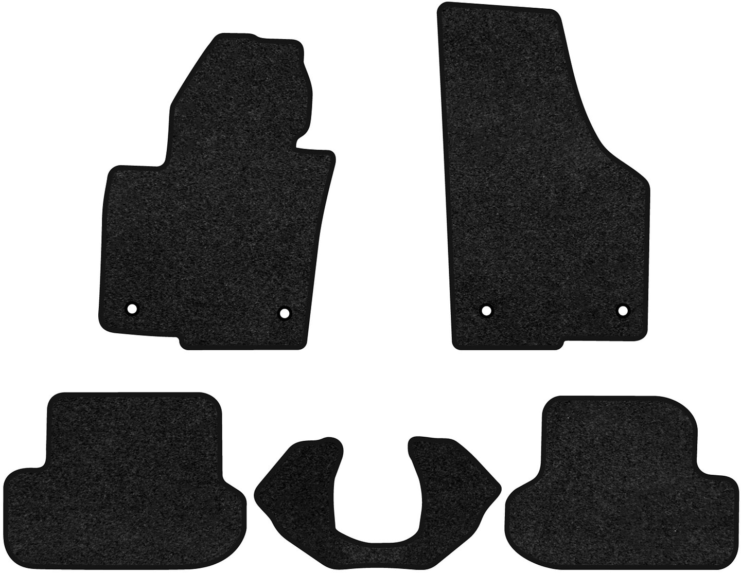 Коврики ворсовые в салон авто EVAtech Premium для Volkswagen Beetle 2011-2019 2 поколение Htb EU черный кант (VW1811CS5AV4VPB)