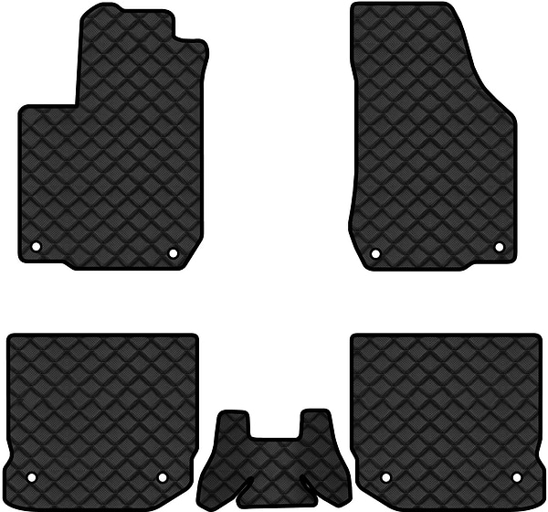 Фото - Коврики из экокожи в салон авто EVAtech ECO для Bora Volkswagen 1998-2005 1 поколение Sedan EU (VW1875CGK5AV8BBB)