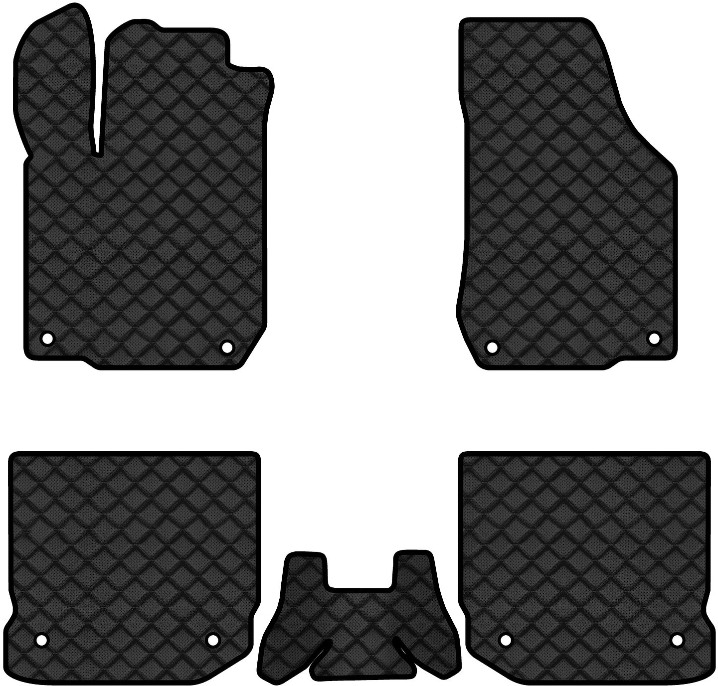 Коврики из экокожи в салон авто EVAtech ECO для Bora Volkswagen 1998-2005 1 поколение Sedan EU (VW1875CVK5AV8BBB)