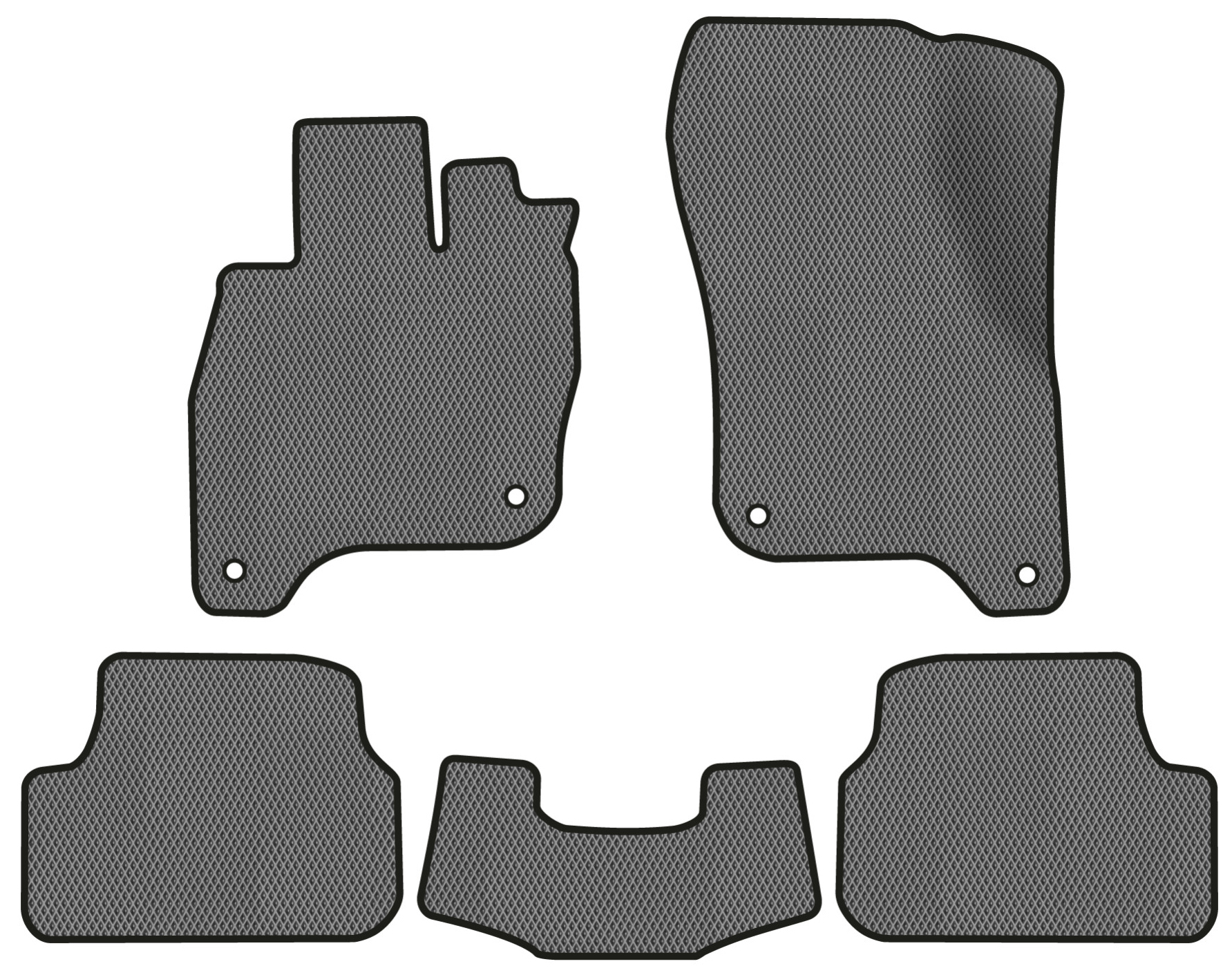 EVA коврики в салон авто EVAtech для e-Golf Volkswagen 2014-2017 1 поколение Htb EU VW1878CB5AV4RGB