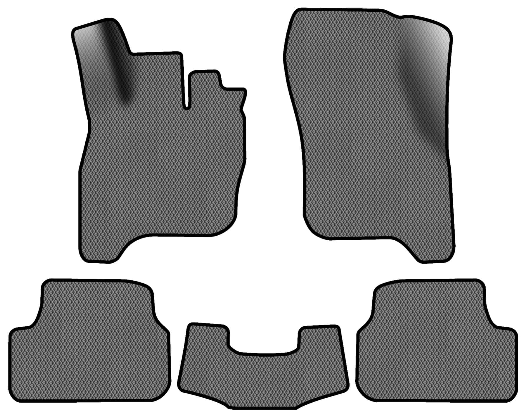 EVA коврики в салон авто EVAtech для e-Golf Volkswagen 2014-2017 1 поколение Htb EU VW1878CD5RGB
