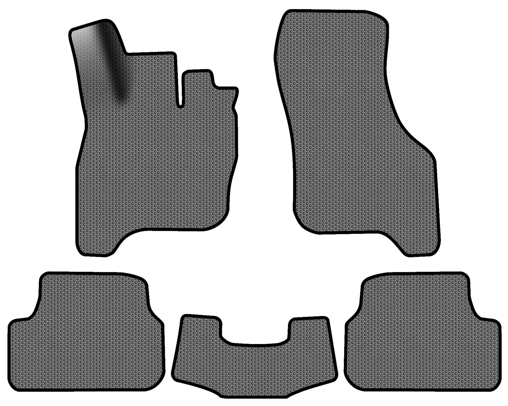 EVA коврики в салон авто EVAtech для e-Golf Volkswagen 2014-2017 1 поколение Htb EU VW1878CE5SGB