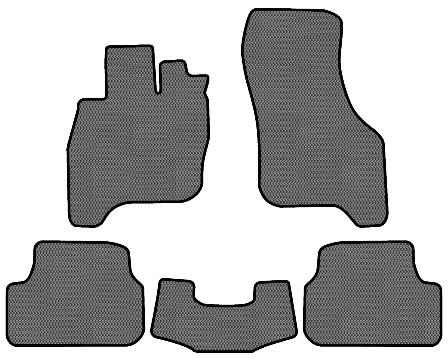 EVA коврики в салон авто EVAtech для e-Golf Volkswagen 2014-2017 1 поколение Htb EU VW1878CG5RGB