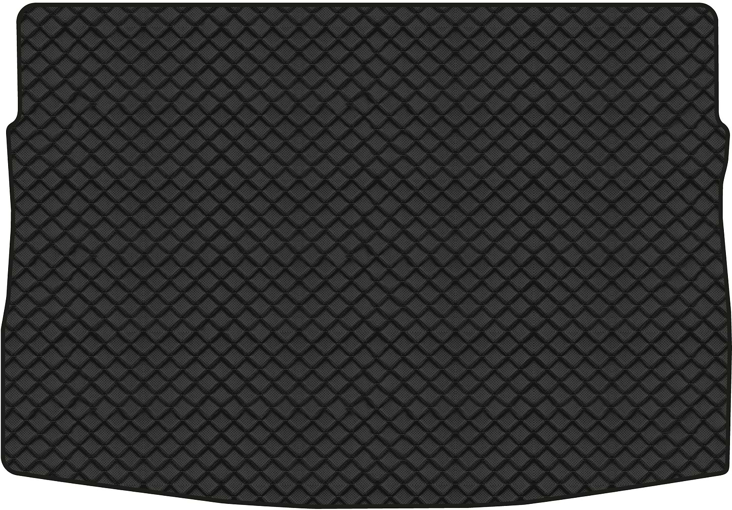 Коврик из экокожи в багажник авто EVAtech для Golf (VII) Volkswagen 2012-2020 7 поколение Htb EU (VW1884B1BBB)