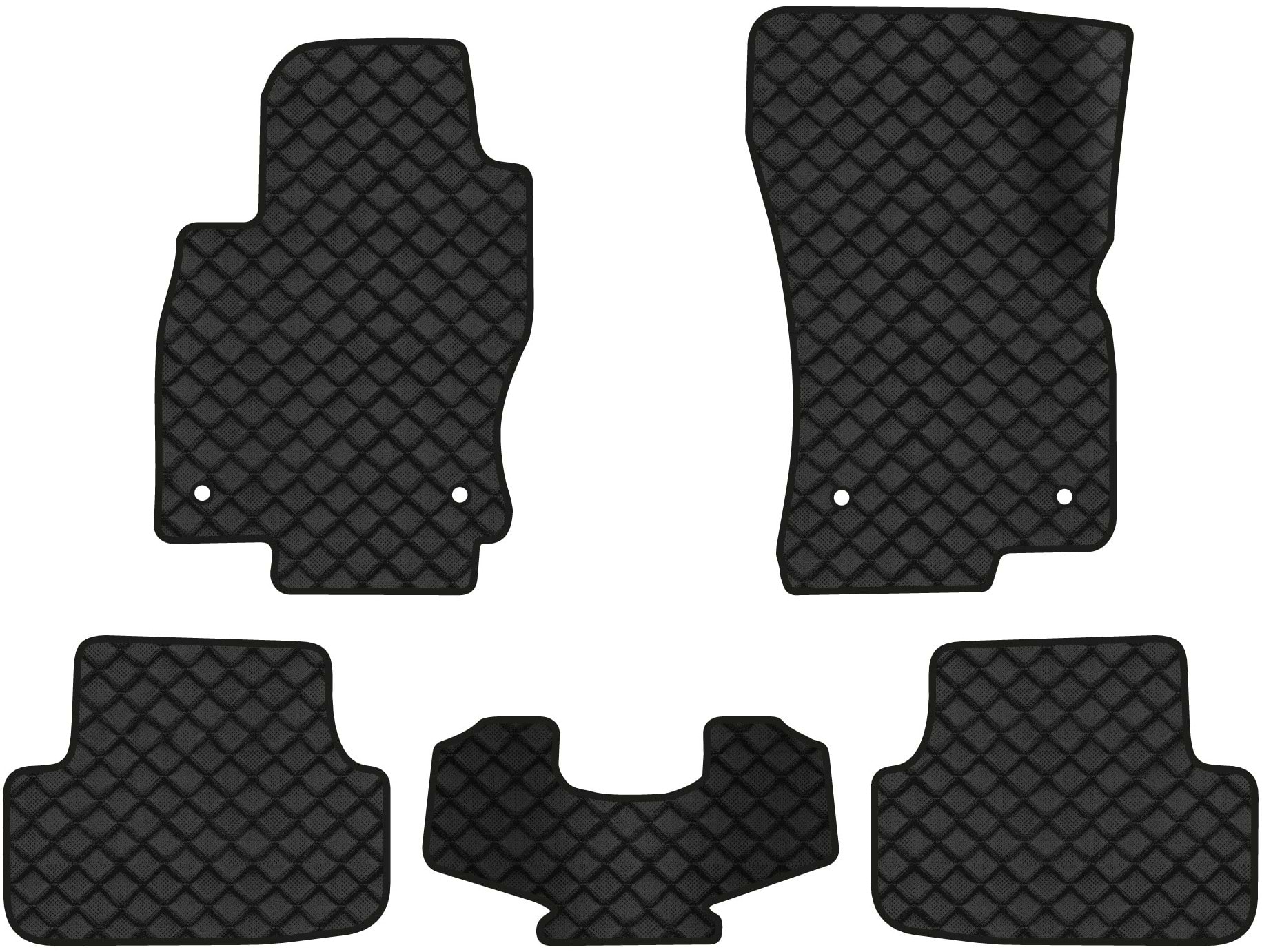 Килимки з екошкіри в салон авто EVAtech ECO для Golf (VII) Volkswagen 2012-2020 7 покоління Htb EU (VW1884CJ5AV4BBB)