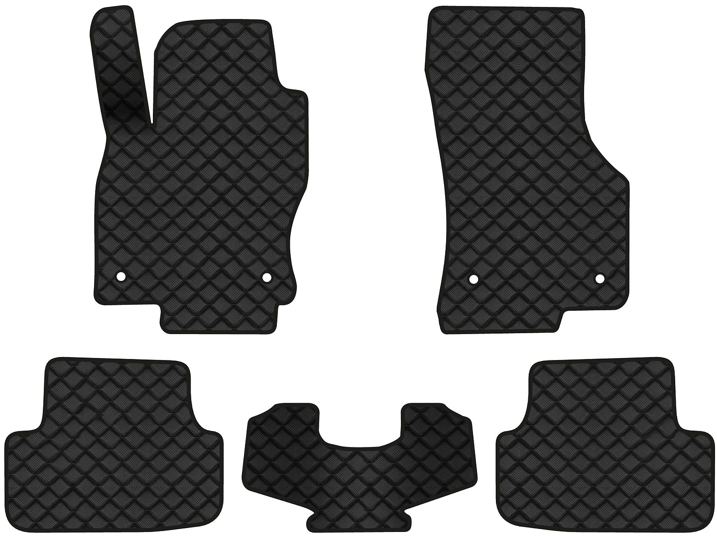 Коврики из экокожи в салон авто EVAtech ECO для Golf (VII) Volkswagen 2012-2020 7 поколение Htb EU (VW1884CL5AV4BBB)