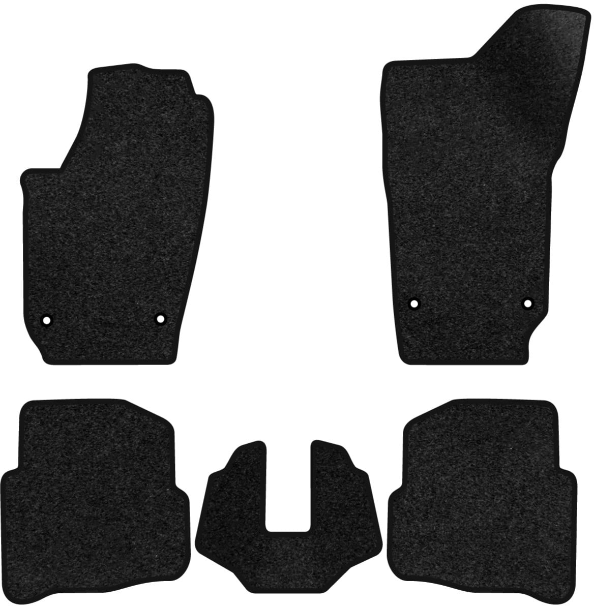 Коврики ворсовые в салон авто EVAtech Premium для Volkswagen Polo (IV) 3-doors 2001-2009 4 поколение Htb EU черный кант (VW1897CBB5AV4VPB)