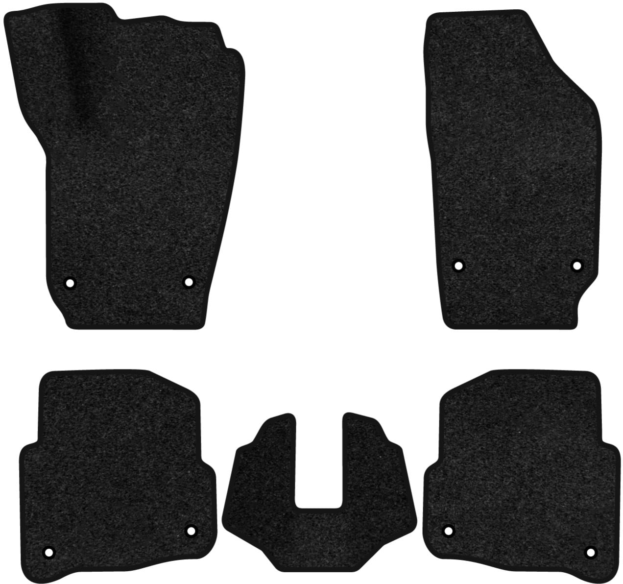 Коврики ворсовые в салон авто EVAtech Premium для Volkswagen Polo (IV) 3-doors 2001-2009 4 поколение Htb EU черный кант (VW1897CEK5AV8VPB)