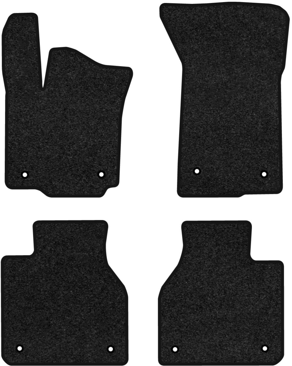 Коврики ворсовые в салон авто EVAtech Premium для Volkswagen Phaeton Long 2002-2016 1 поколение Sedan EU черный кант (VW1898P4AV8VPB)