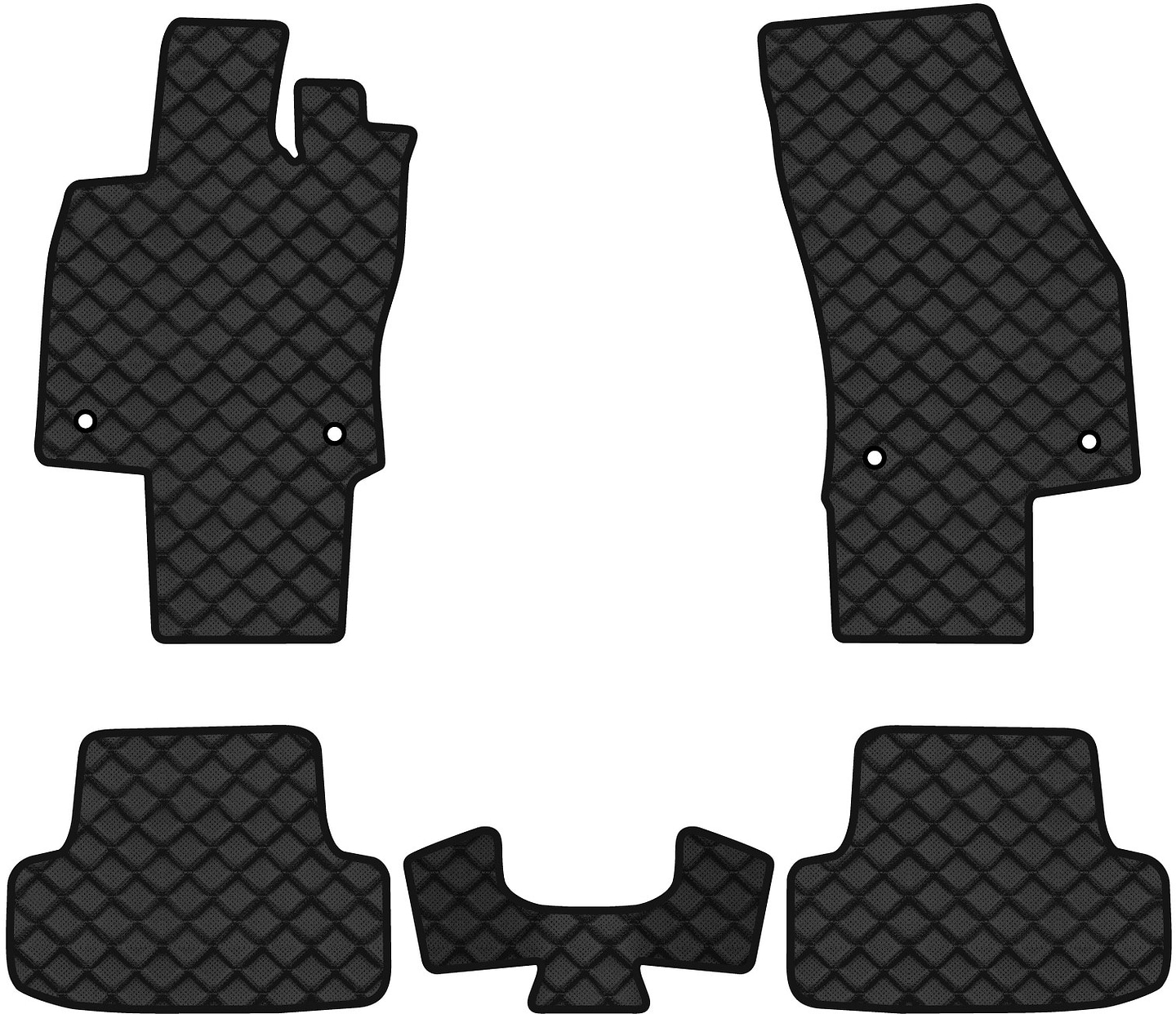 Коврики из экокожи в салон авто EVAtech ECO для T-Roc Volkswagen 2017 1 поколение SUV EU (VW1899CG5AV4BBB)