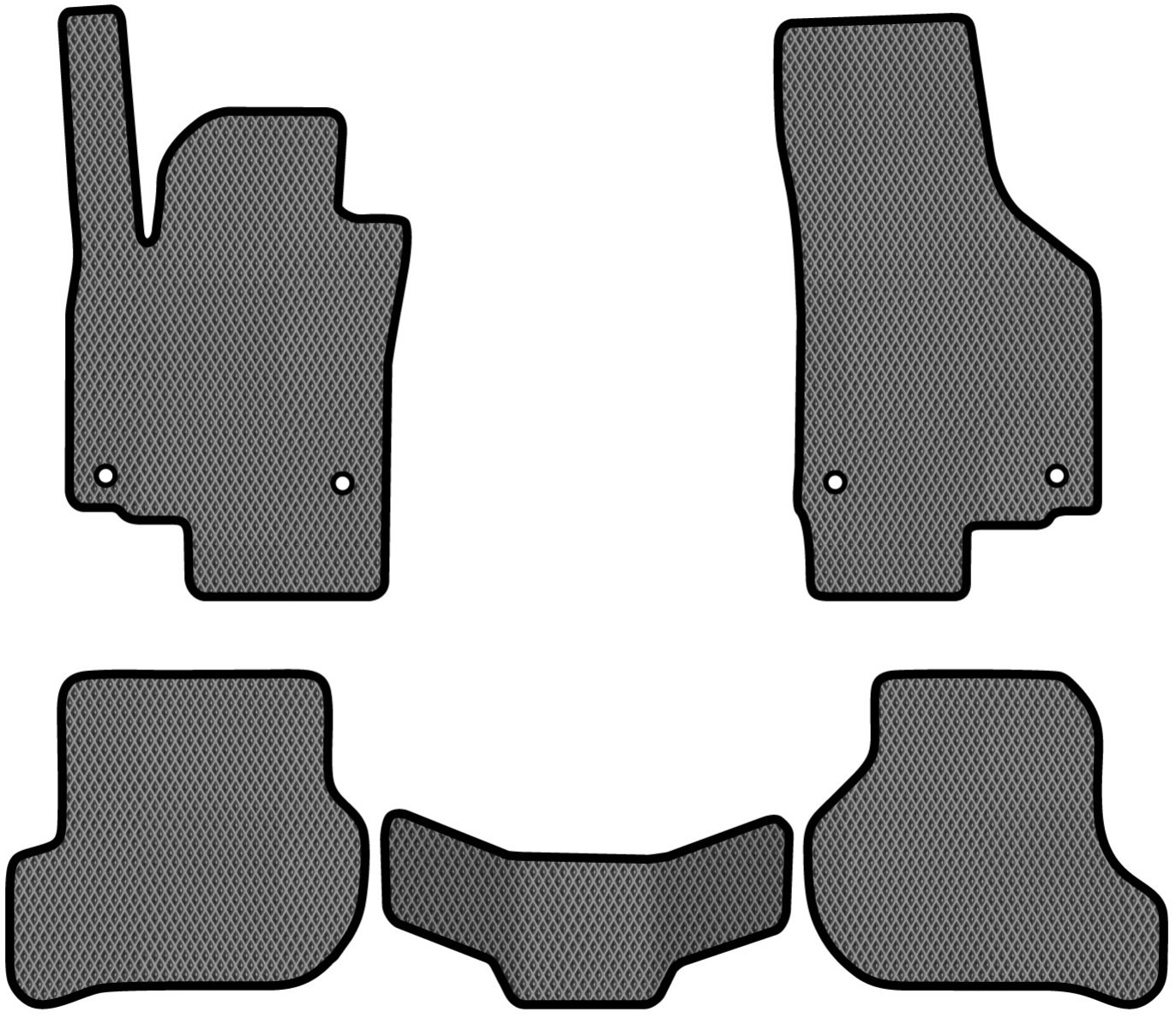 EVA коврики в салон авто EVAtech для Scirocco (Mk3) Volkswagen 2008-2017 3 поколение Htb EU (VW21654CL5AV4RGB)