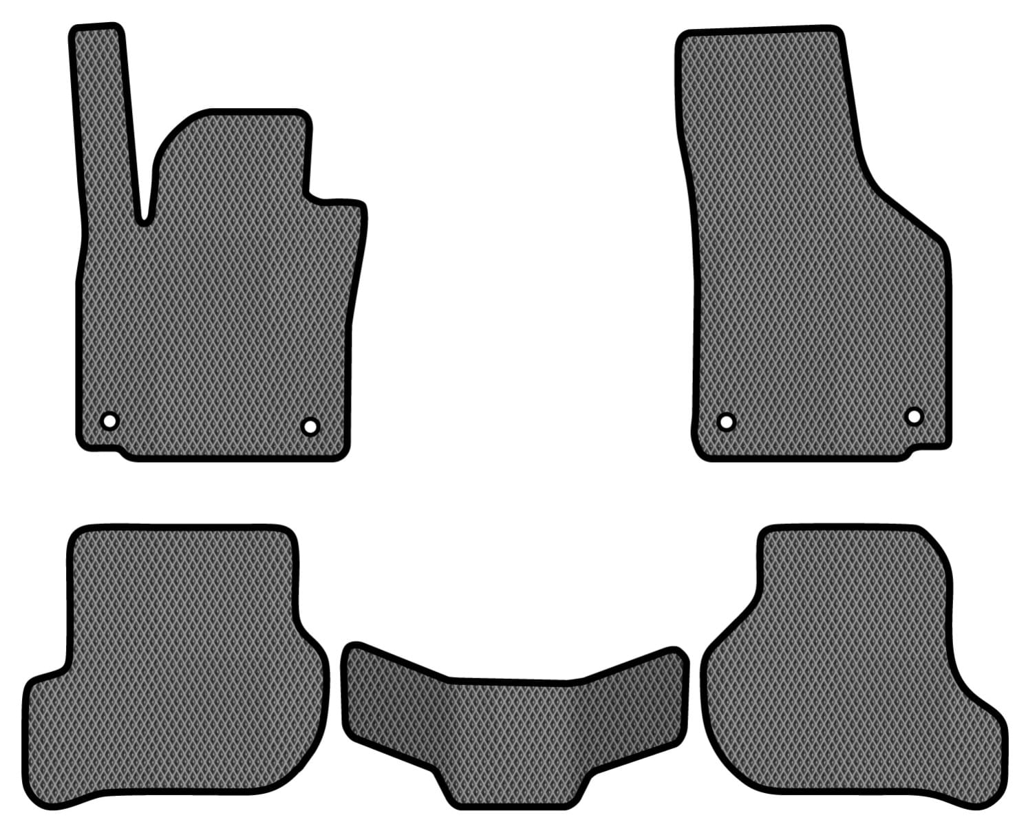EVA коврики в салон авто EVAtech для Scirocco (Mk3) Volkswagen 2008-2017 3 поколение Htb EU (VW21654CR5AV4RGB)