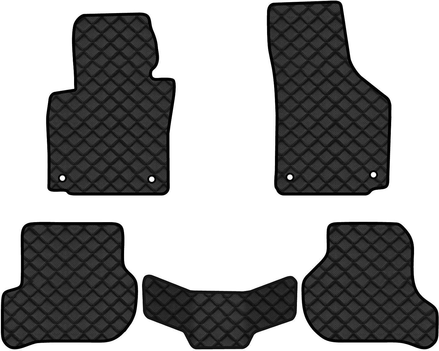 Коврики из экокожи в салон авто EVAtech ECO для Scirocco (Mk3) Volkswagen 2008-2017 3 поколение Htb EU VW21654CS5AV4BBB