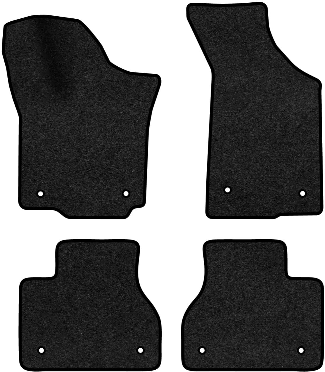 Коврики ворсовые в салон авто EVAtech Premium для Volkswagen Phaeton 2002-2016 1 поколение Sedan EU черный кант (VW22644PE4TL8VPB)