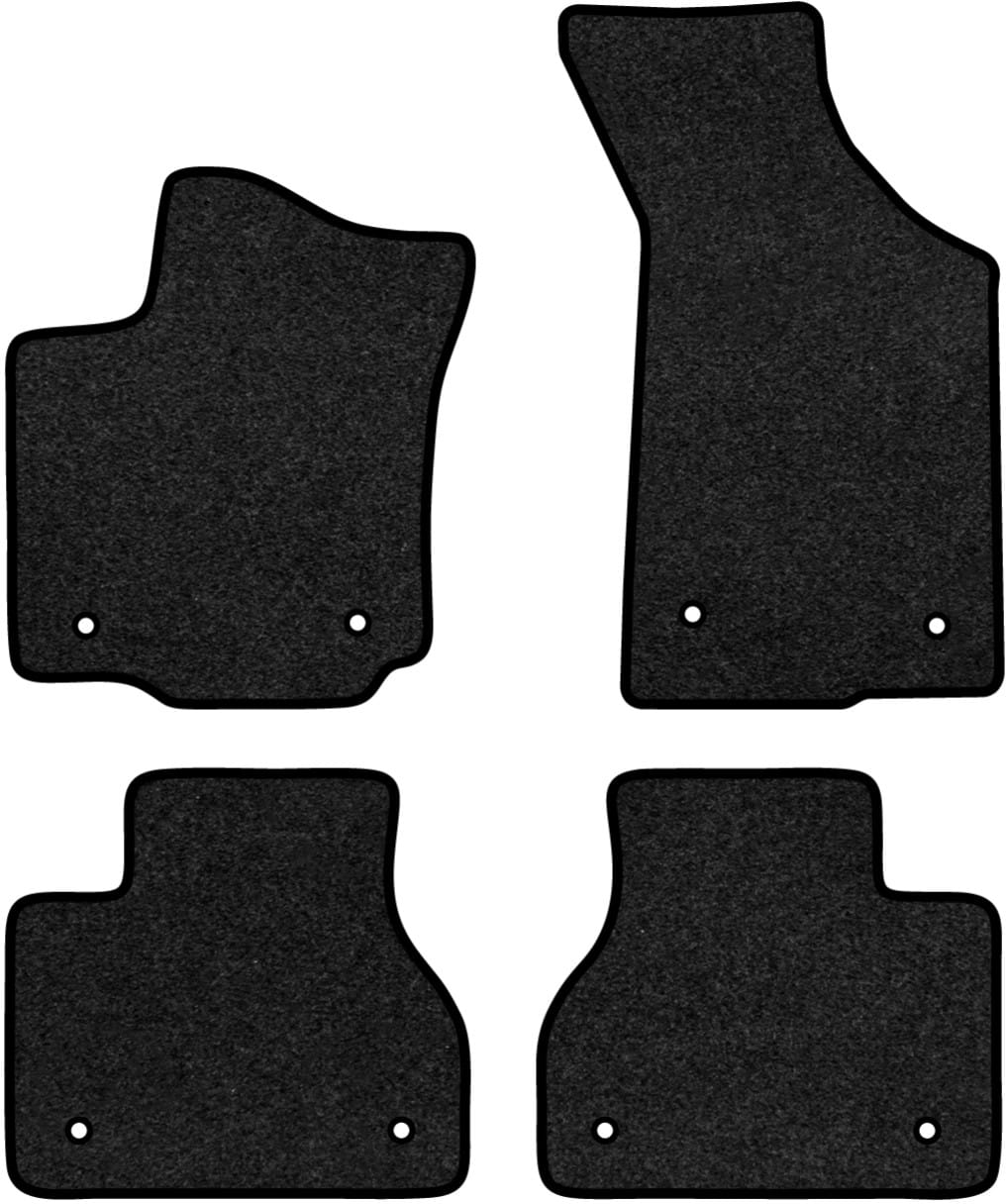 Коврики ворсовые в салон авто EVAtech Premium для Volkswagen Phaeton 2002-2016 1 поколение Sedan EU черный кант (VW22644PG4TL8VPB)