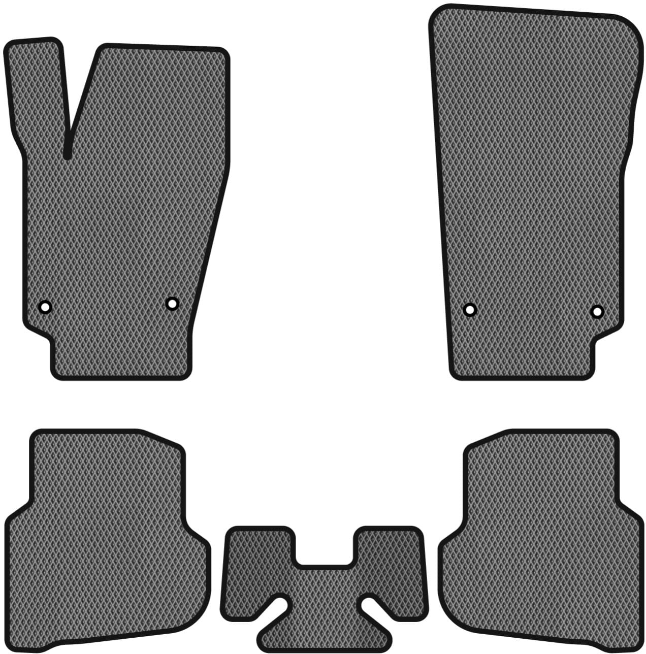 EVA коврики в салон авто EVAtech для Polo (V) Volkswagen 2009-2017 5 поколение Sedan EU VW31131C5AV4RGB