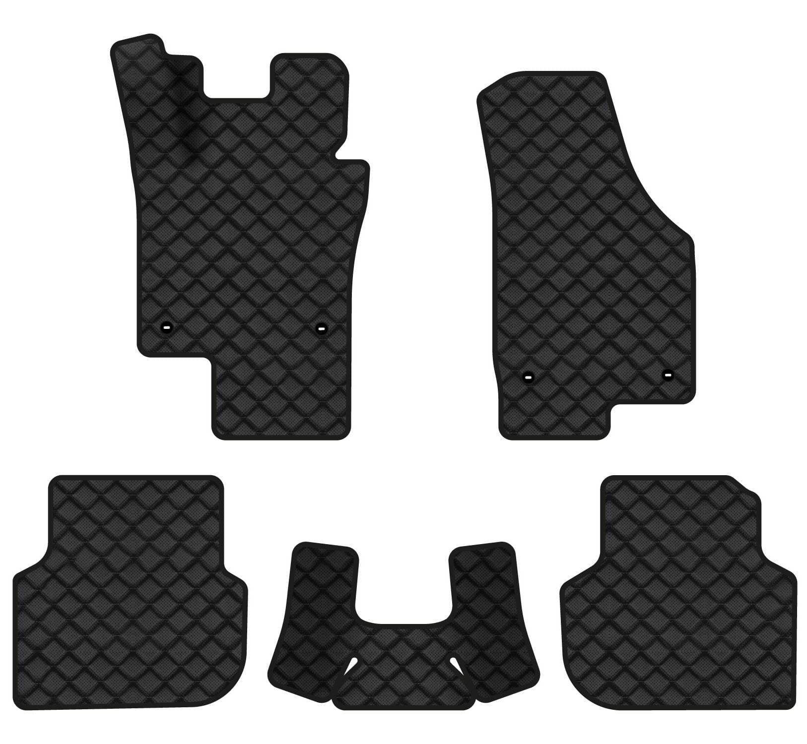 Коврики из экокожи в салон авто EVAtech ECO для Jetta (VI) MT Volkswagen 2010-2018 6 поколение Sedan EU VW31220CE5TL4BBB