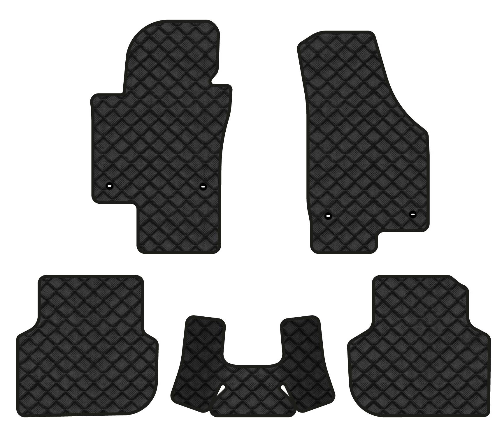 Килимки з екошкіри в салон авто EVAtech ECO для Jetta (VI) MT Volkswagen 2010-2018 6 покоління Sedan EU VW31220CG5TL4BBB