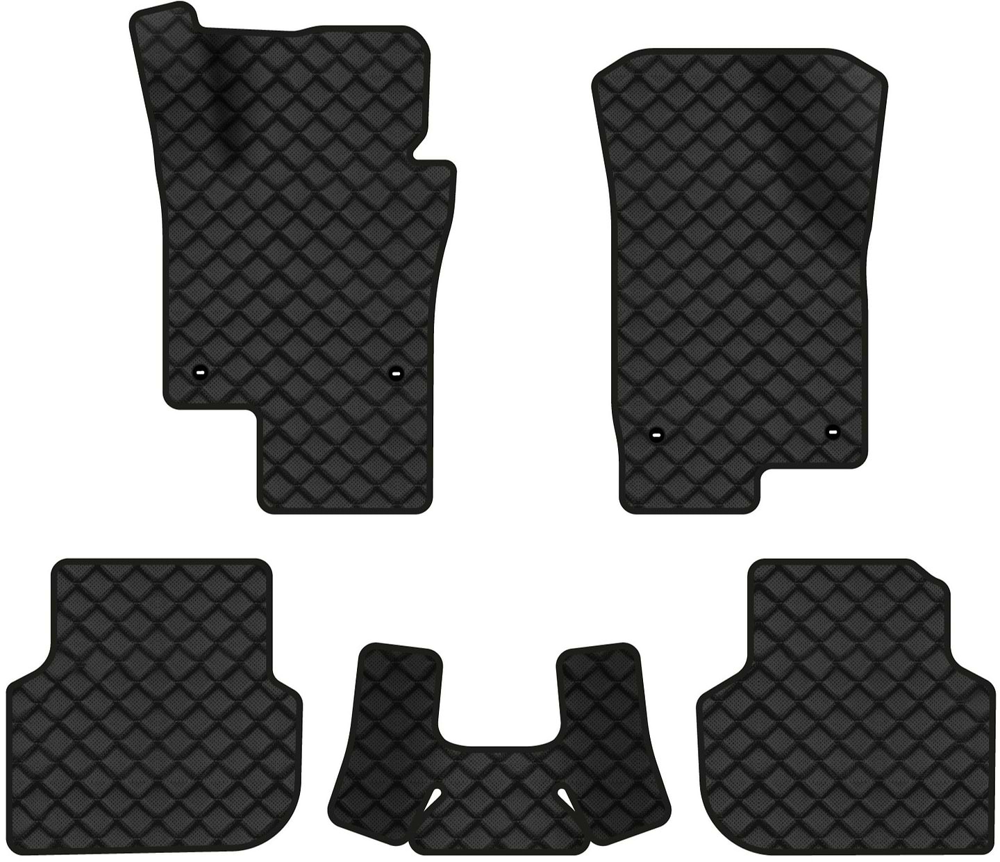 Коврики из экокожи в салон авто EVAtech ECO для Jetta (VI) AT Volkswagen 2010-2018 6 поколение Sedan EU VW31221CD5TL4BBB