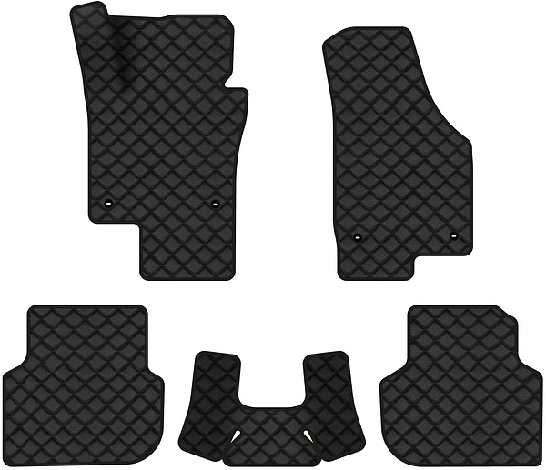 Фото - Килимки з екошкіри в салон авто EVAtech ECO для Jetta (VI) AT Volkswagen 2010-2018 6 покоління Sedan EU VW31221CE5TL4BBB