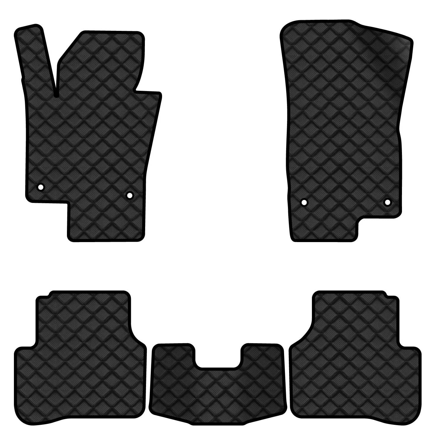 Килимки з екошкіри в салон авто EVAtech ECO для Passat (B6) (with armrest) Volkswagen 2005-2010 6 покоління Combi EU VW31276CH5TL4BBB