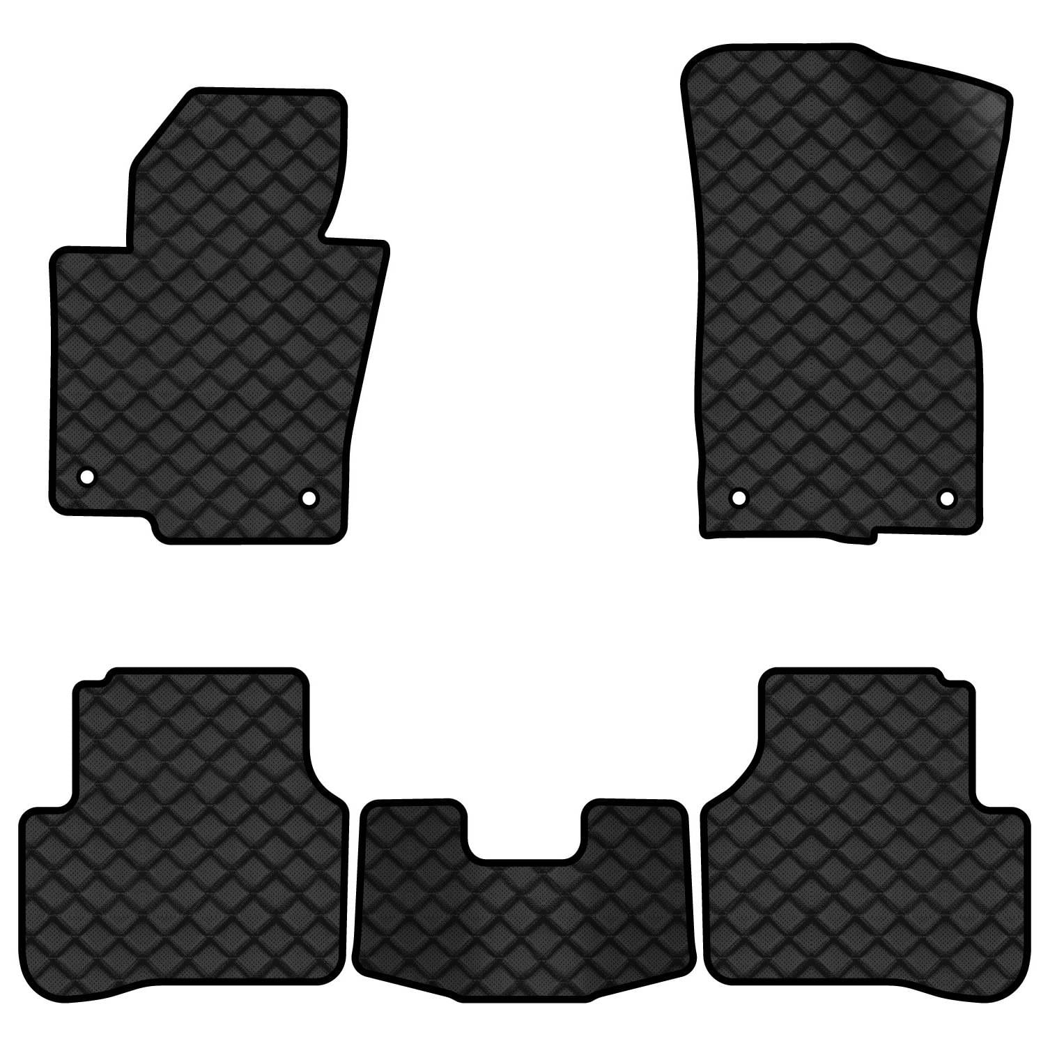 Килимки з екошкіри в салон авто EVAtech ECO для Passat (B6) (with armrest) Volkswagen 2005-2010 6 покоління Combi EU VW31276CP5TL4BBB