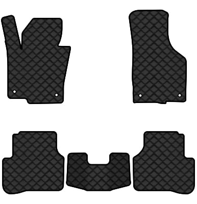 Килимки з екошкіри в салон авто EVAtech ECO для Passat (B6) (with armrest) Volkswagen 2005-2010 6 покоління Sedan EUVW31277CR5TL4BBB