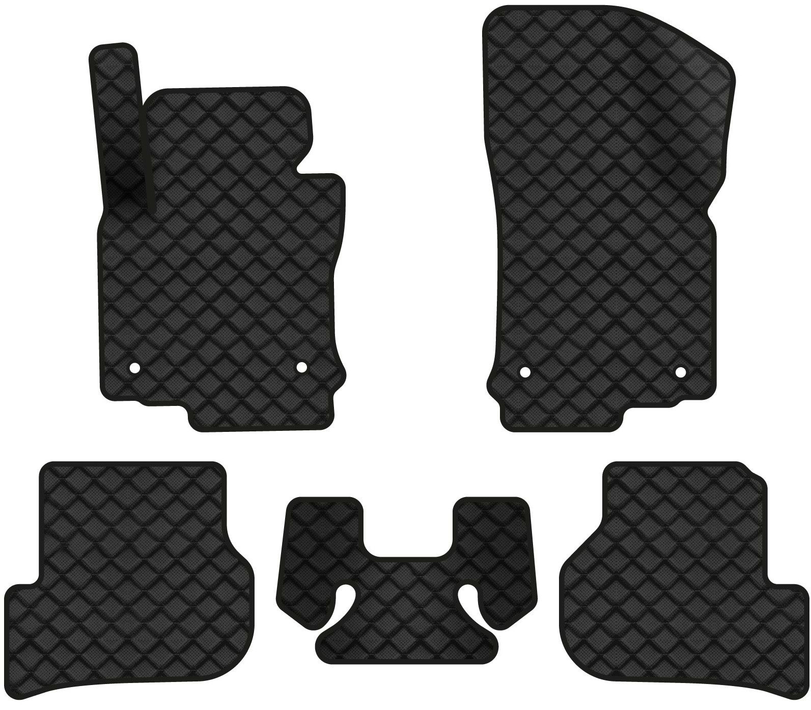 Коврики из экокожи в салон авто EVAtech ECO для Golf (VI) MT Volkswagen 2009-2012 6 поколение Combi EU VW31375C5AV4BBB