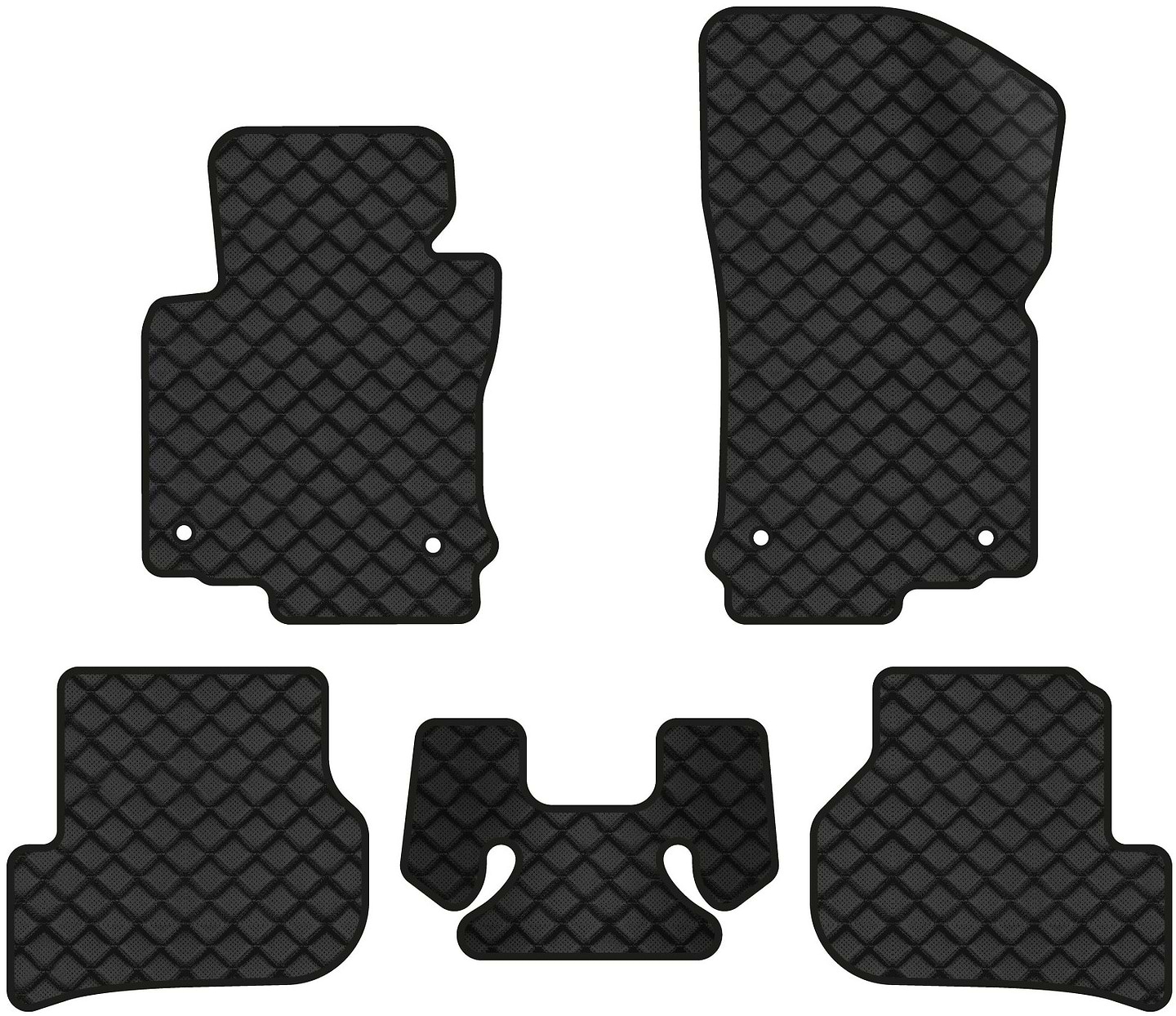 Килимки з екошкіри в салон авто EVAtech ECO для Golf (VI) MT Volkswagen 2009-2012 6 покоління Combi EU VW31375CB5AV4BBB