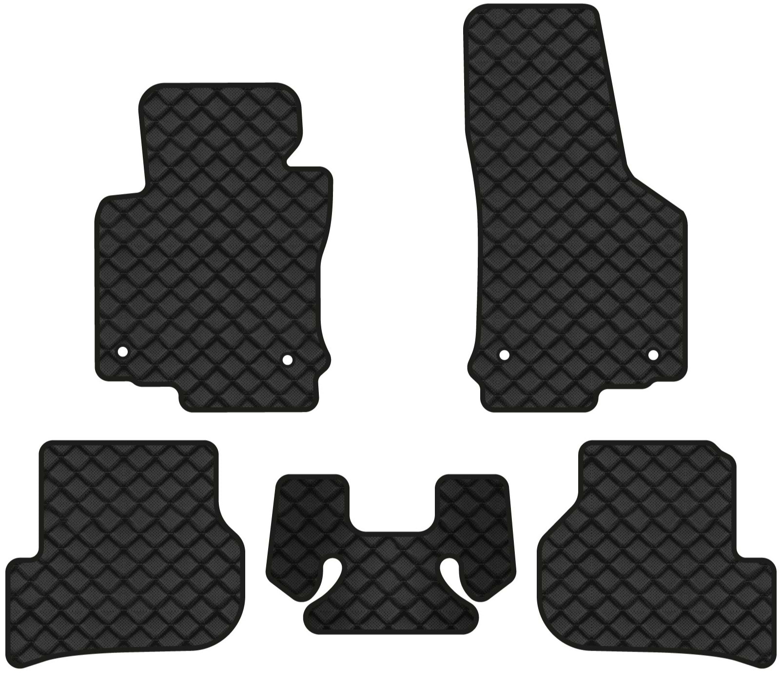 Коврики из экокожи в салон авто EVAtech ECO для Golf (VI) MT Volkswagen 2009-2012 6 поколение Combi EU VW31375CG5AV4BBB