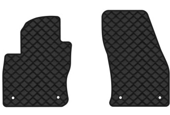 Килимки з екошкіри в салон авто передні EVAtech для Tiguan (Mk 2) Volkswagen 2016-2020 2 покоління SUV EU (VW31492AS2AV4BBB)