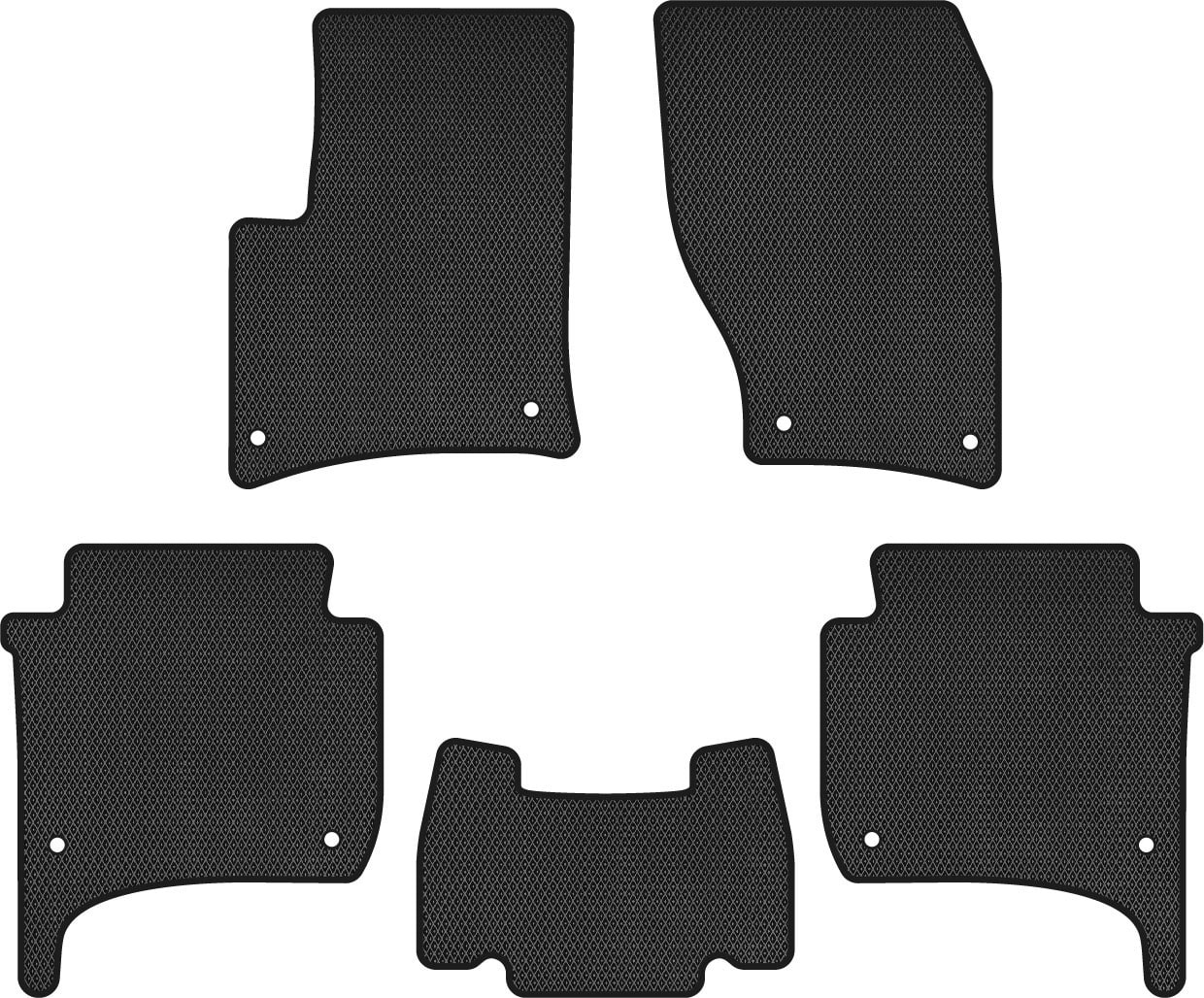 EVA коврики в салон авто EVAtech для Touareg (7P) (4-zone climate control) Volkswagen 2010-2014 2 поколение SUV EU VW31900CB5AV8RBB