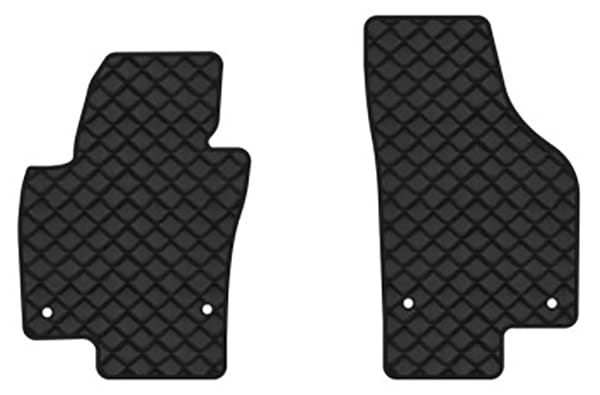 Коврики из экокожи в салон авто передние EVAtech для Tiguan (NF) AT Volkswagen 2007-2018 1 поколение SUV USA VW32480AL2AV4BBLB