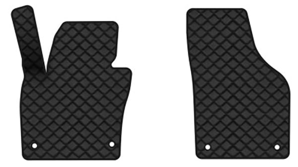 Коврики из экокожи в салон авто передние EVAtech для Tiguan (NF) AT Volkswagen 2007-2018 1 поколение SUV USA VW32480AR2AV4BBLB